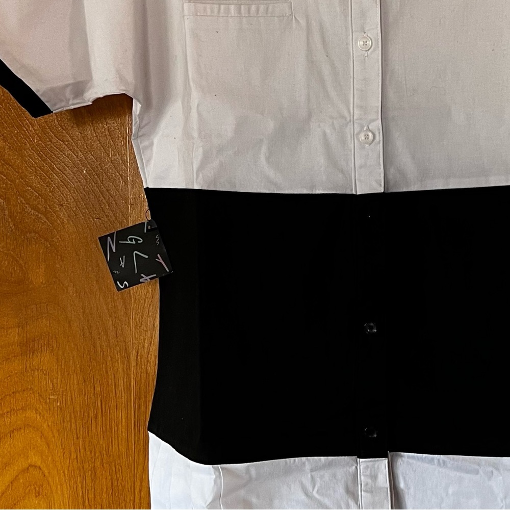 NEW Nasty Gal Drop Waist Shirt Dress - Picture 6 of 6